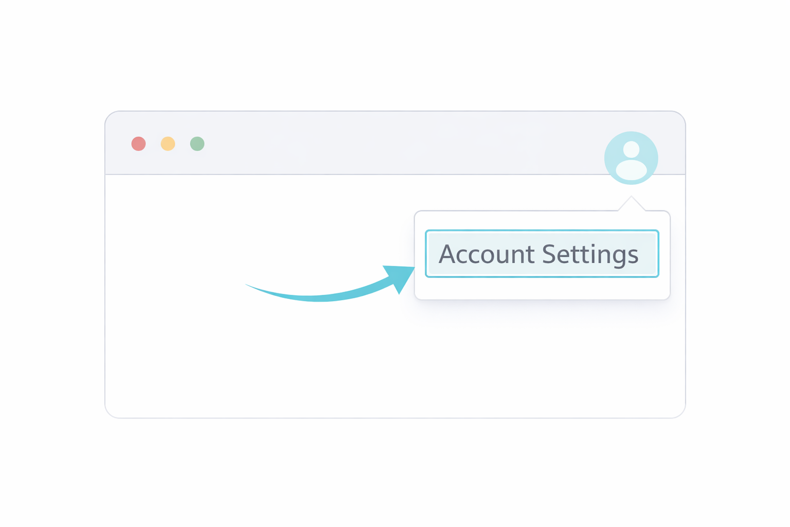 Ancestry: open Account Settings from the profile menu
